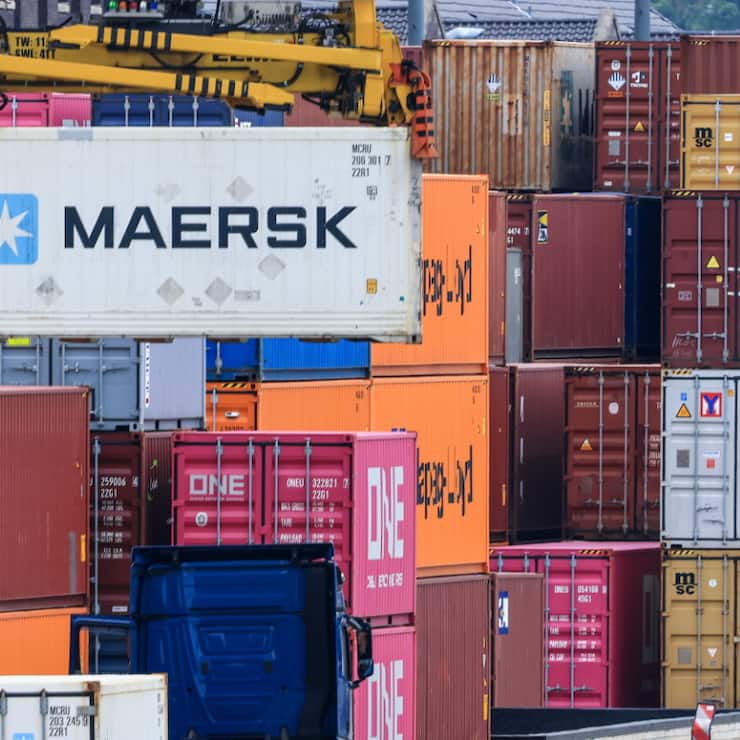 Le commerce extérieur de la Suisse a reculé au deuxième trimestre, tant au niveau des exportations que des importations, après le record du trimestre précédent. (archives)