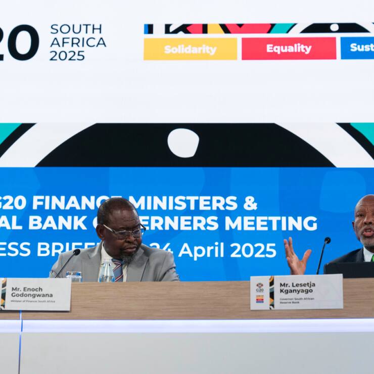 L'indépendance des banques centrales est "cruciale", ont affirmé les ministres des Finances du G20 réunis en Afrique du Sud.