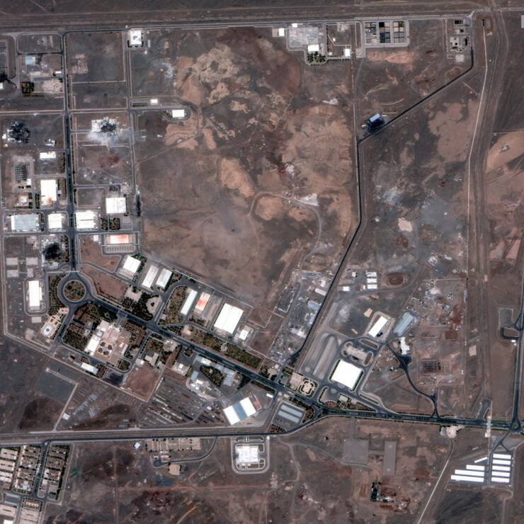 Les Etats-Unis ont bombardé le site souterrain d'enrichissement d'uranium de Fordo, au sud de Téhéran, et des installations nucléaires à Ispahan et Natanz (image) le 22 juin.