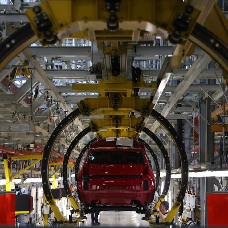 Les nouveaux droits de douane mis en place par Donald Trump devraient coûter environ 1,5 milliard d'euros sur l'année au groupe franco-italo-américain Stellantis, qui produit au Mexique près d'un quart de ses voitures vendues aux Etats-Unis. (archives)