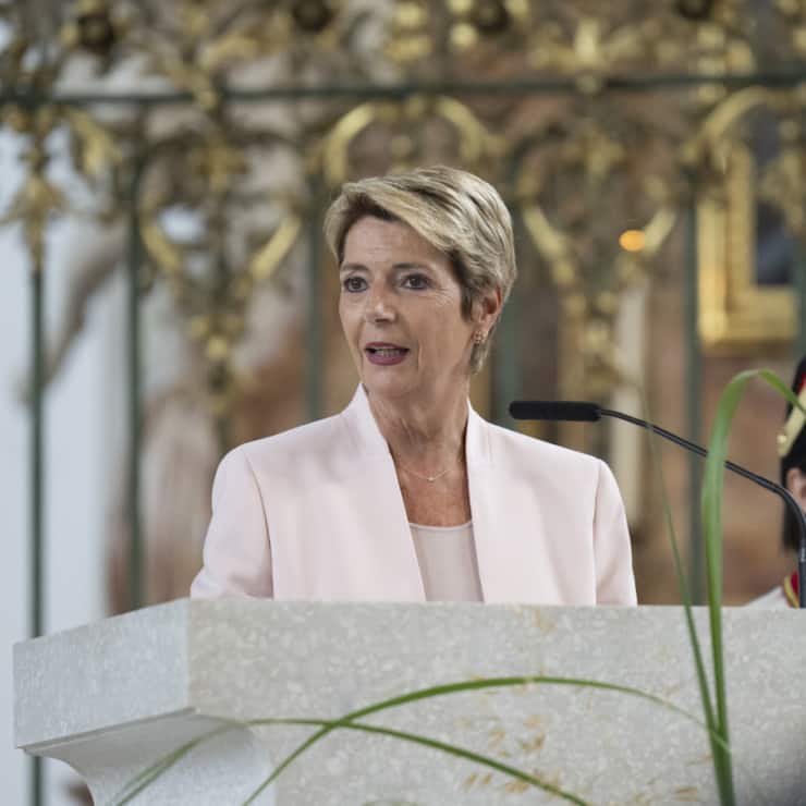 La présidente de la Confédération Karin Keller-Sutter.