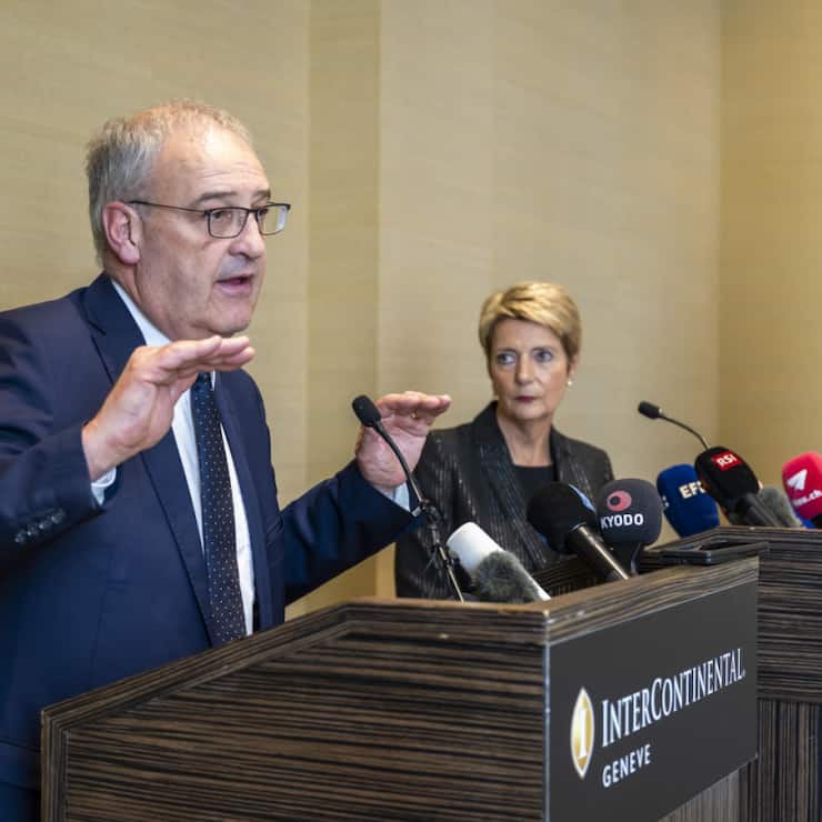 Outre Guy Parmelin et Karin Keller-Sutter, la délégation suisse comprend deux secrétaires d'Etat (archives).