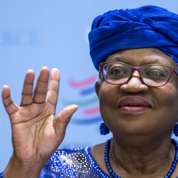 La directrice générale de l'Organisation mondiale du commerce (OMC) Ngozi Okonjo-Iweala a salué la solidité du commerce mondial (archives).