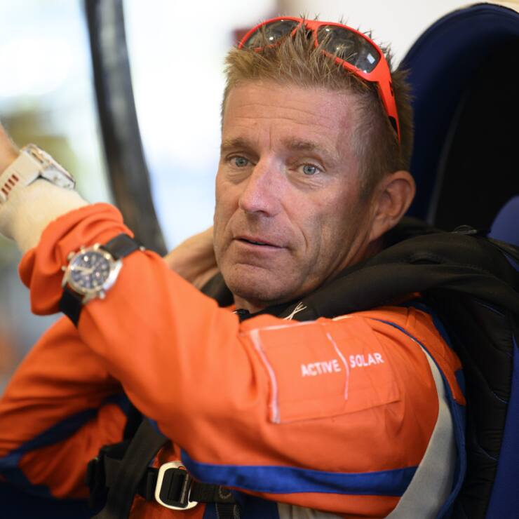 Le Neuchâtelois Raphael Domjan n'a toujours pas atteint son rêve: atteindre les 10'000 mètres d'altitude avec son prototype (archives).