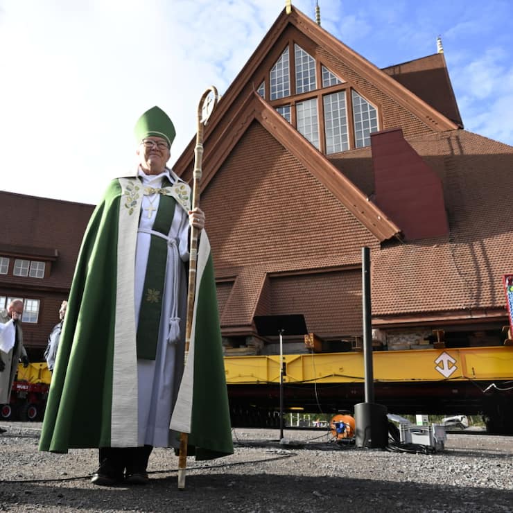 Inaugurée en 1912, l'église de Kiruna est considérée comme un des plus beaux bâtiments de Suède.
