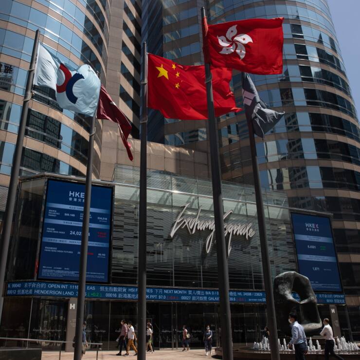 Suspendue de négoce depuis janvier 2024, l'action du géant immobilier à terre a finalement été expulsée de la Bourse de Hong Kong. (archive)