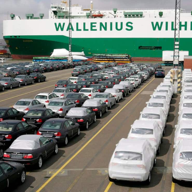 A l'instar des exportations chinoises, les flux commerciaux allemands en direction des Etats-Unis se sont taris en août. (archive)