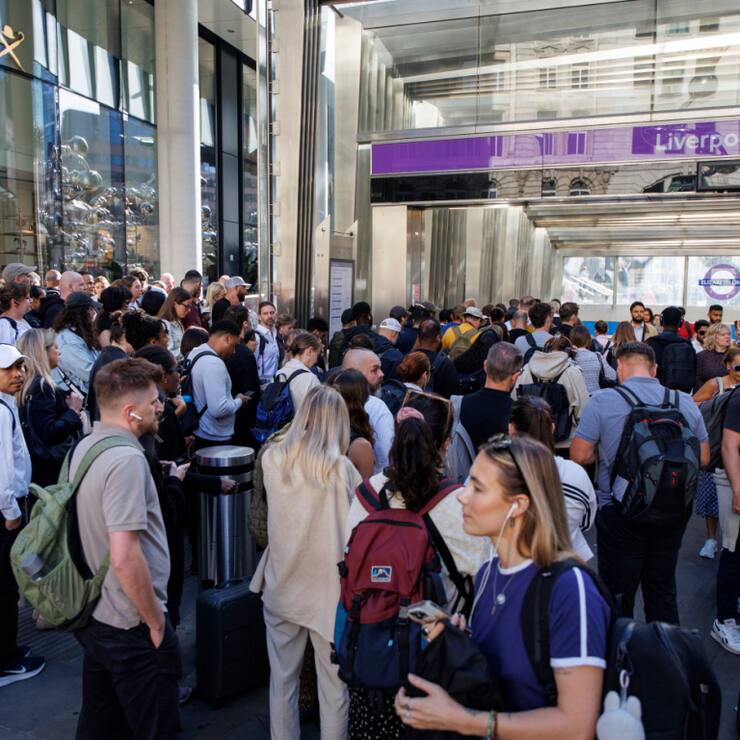 La grève dans le métro londonien perturbe les déplacements de millions de personnes. Ici, la station de Liverpool Street. (archive)