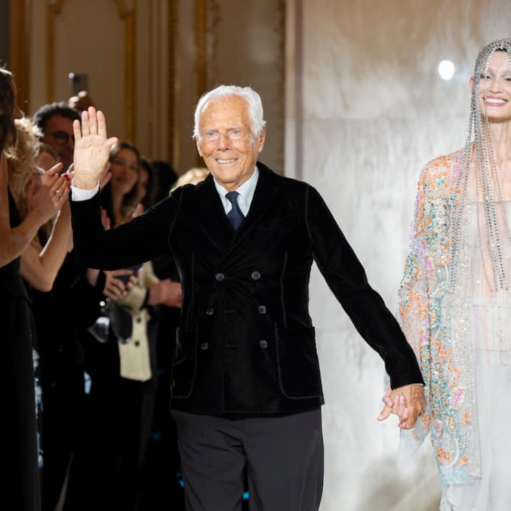 Giorgio Armani a chargé la fondation qui hérite de sa société "de céder une participation de 15%" à un géant du monde de la mode "entre 12 et 18 mois après l'ouverture du testament" (archives).