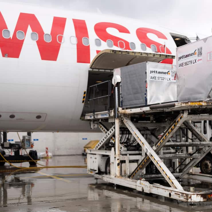 Après leur revers du mois précédent, les exportations suisses se sont également contractées en août  en termes nominaux, reflet notamment du repli des envois vers les Etats-Unis (archives).