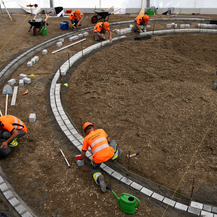De jeunes talents se sont affrontés dans plus de 90 métiers, comme la construction routière, lors des championnats suisses des métiers. (photo d'archives)