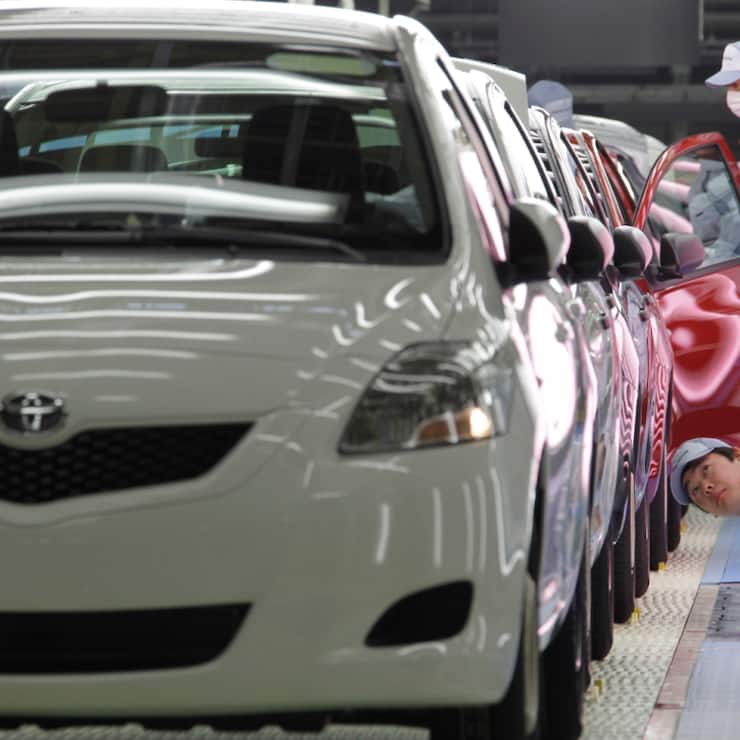 Les voitures hybrides continuent d'avoir le vent en poupe, à l'instar de la Toyota Yaris (archives).