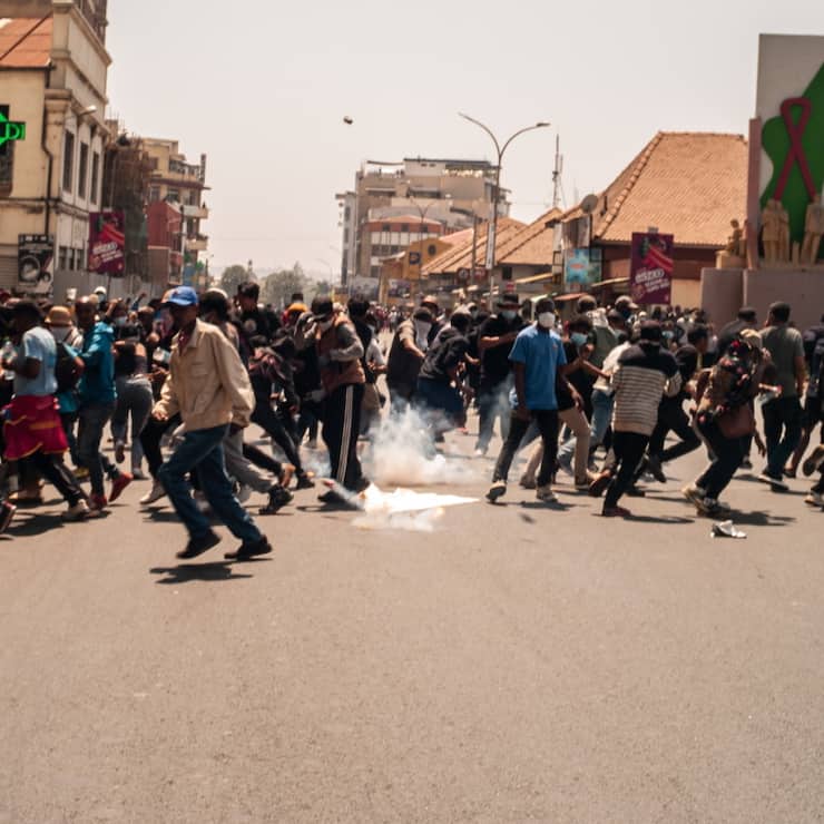 A Tananarive, les manifestations ont commencé dès la semaine passée (Archives).