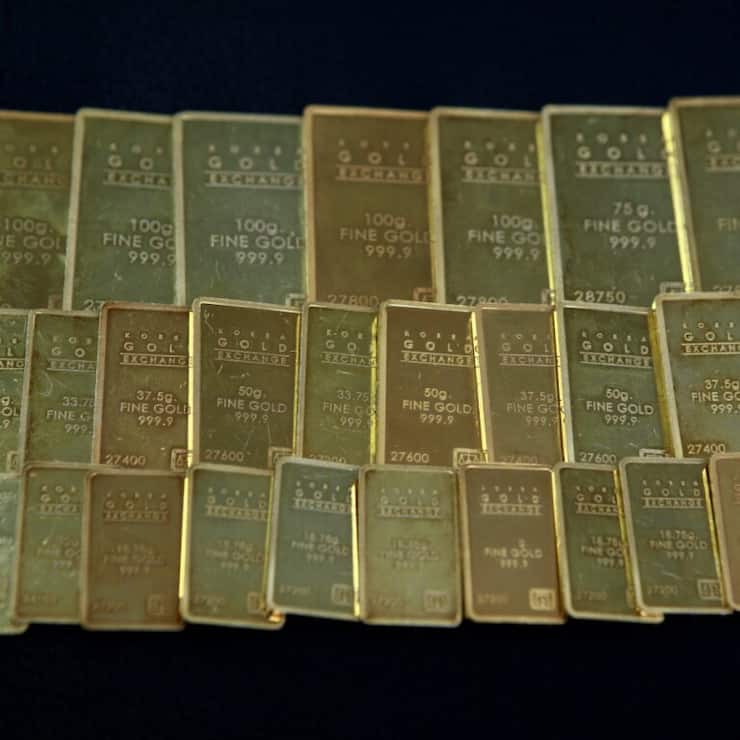 Le cours de l'or progressait en direction des 3870 dollars mardi, porté par les risques de paralysie budgétaire aux Etats-Unis, le fameux "shutdown" (archives).