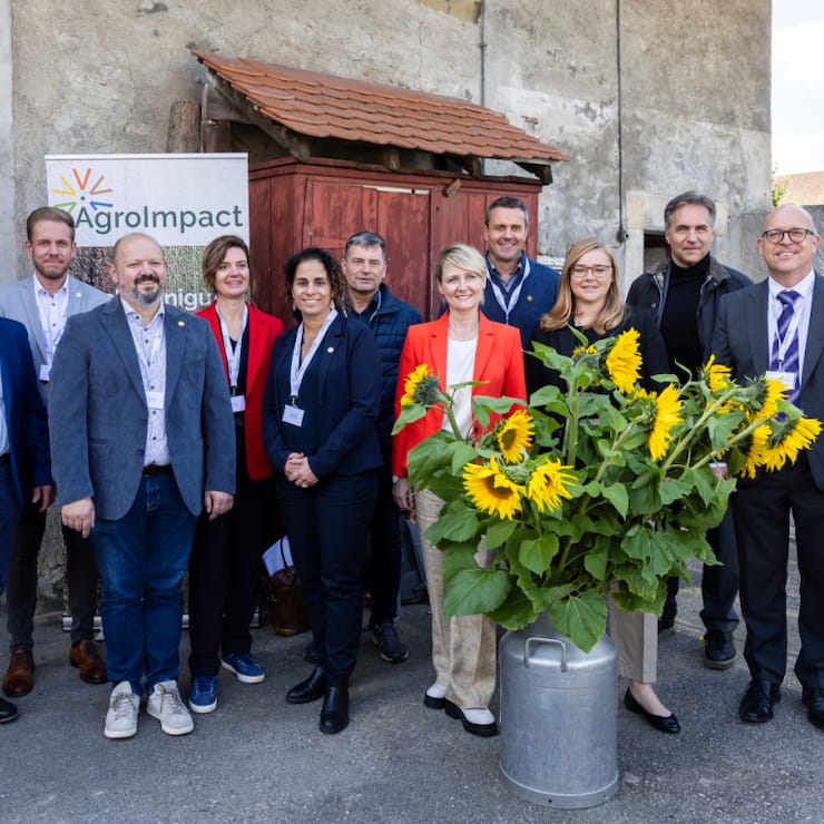 Les parties prenantes d'AgroImpact se sont réunies mardi à Daillens pour présenter la première plateforme de décarbonation des produits agricoles.