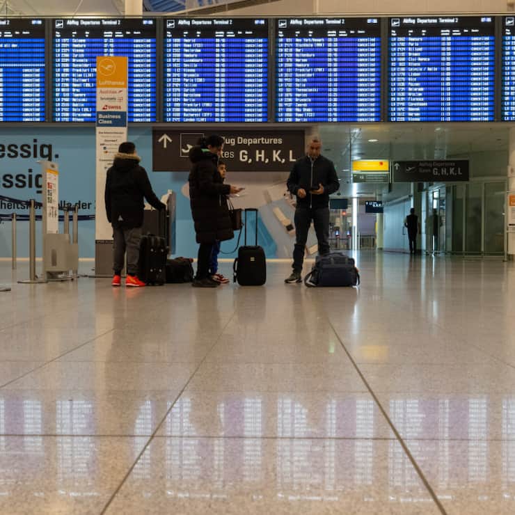 Près de 3000 passagers ont été affectés par les annulations de vols à l'aéroport de Munich (archives).