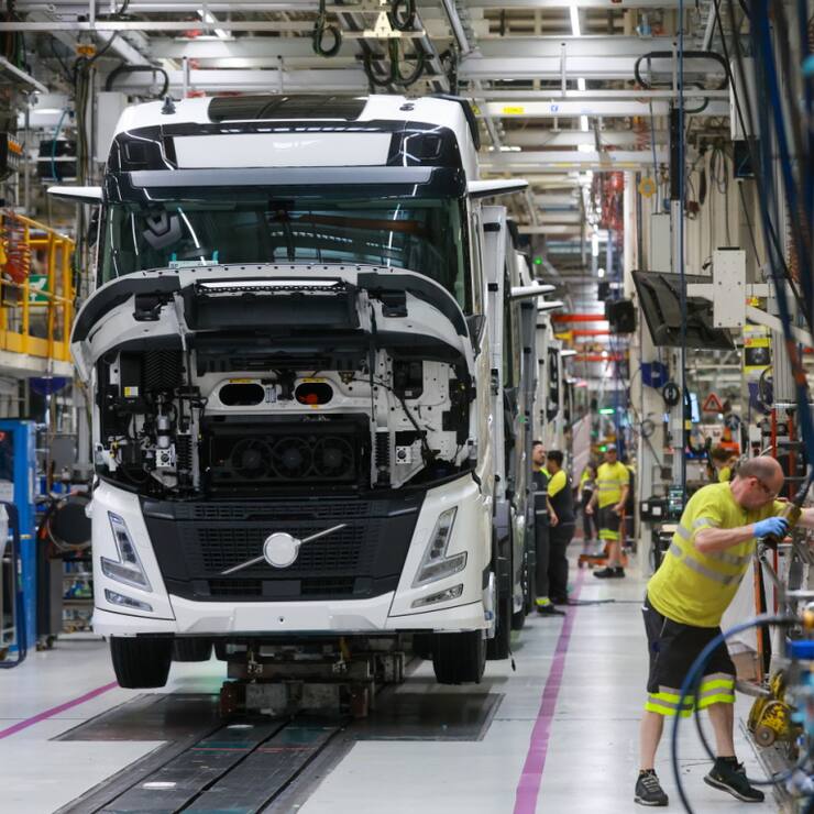 Les conditions de marché plus difficiles en Amérique du Nord et en Amérique du Sud ont eu un impact négatif sur le chiffre d'affaires de Volvo Group (archives).