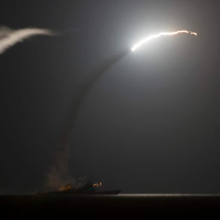 Volodymyr Zelenski réclame notamment des missiles Tomahawk, tirés ici depuis un navire américain (archives).