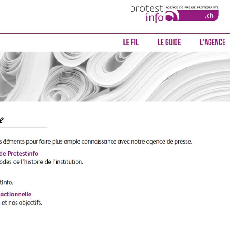 Le Conseil exécutif de la Conférence des Églises réformées romandes (CER) dément toute volonté de censurer Protestinfo (image d'illustration).