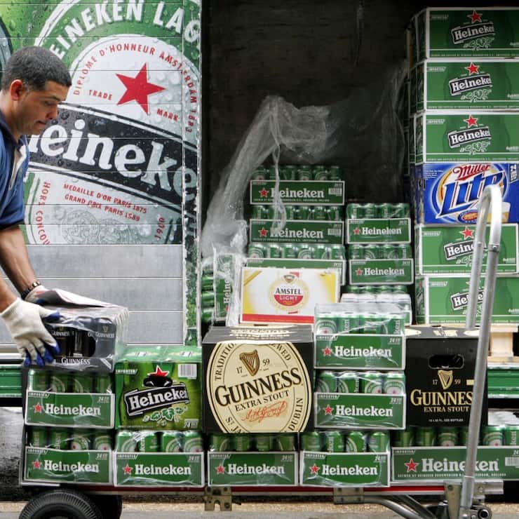 Deuxième brasseur mondial derrière AB InBev, Heineken a enregistré une baisse de 3% de son chiffre d'affaires net trimestriel, à 7,3 milliards d'euros. (archive)