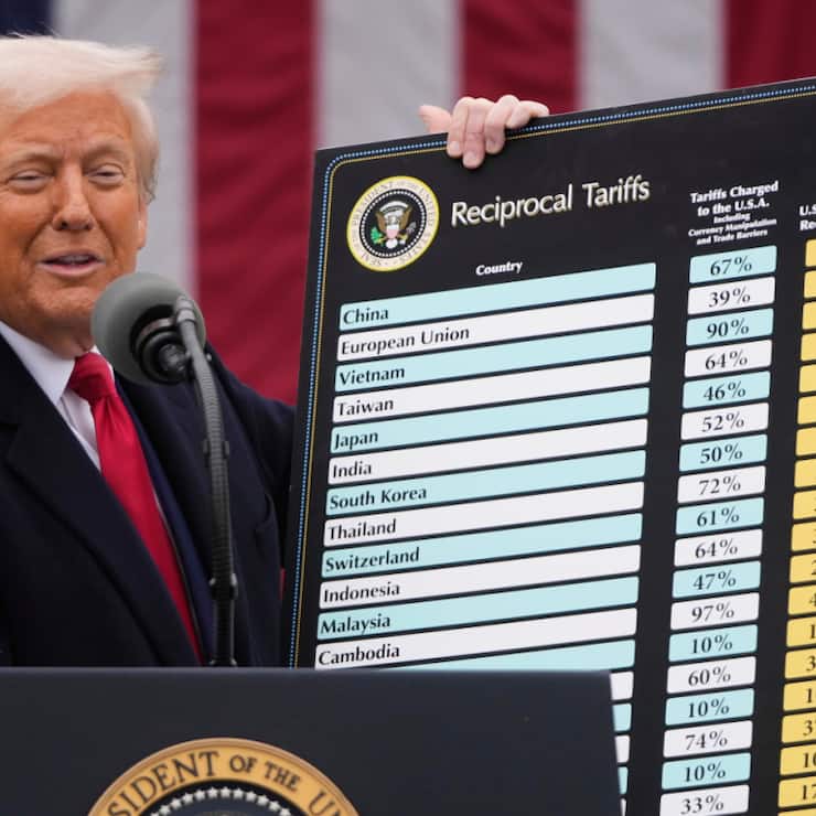 Les taxes douanières étatsuniennes s'élèvent en moyenne à 34% pour le Jura, à 32% pour Vaud, à 31,1% pour Fribourg et à 26,2% pour Genève. (archive)