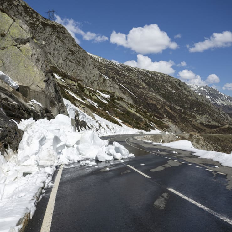Depuis environ deux semaines, le col du Gothard est fermé à tout trafic pour des raisons de sécurité et jusqu&#8217;à nouvel ordre (archives).