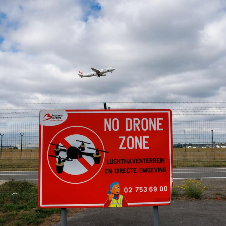 Des drones ont été observés autour de l'aéroport de Bruxelles (archives).