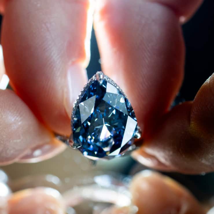 Le "Mellon blue" a été vendu plus de 25 millions de dollars mardi à Genève lors d'une vente aux enchères de la maison Christie's (archives).