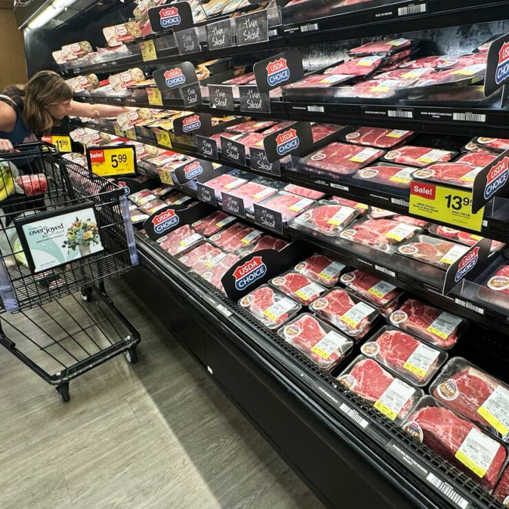 Le prix du boeuf atteint des records aux Etats-Unis depuis l'introduction des droits de douane (archives).