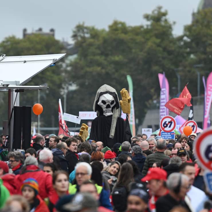 La Belgique avait déjà connu une journée de grève générale, le 14 octobre dernier.