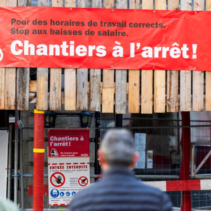 Le secteur de la construction demeure de loin le plus sinistré en 2025, devant la restauration et le commerce de détail. (archive)