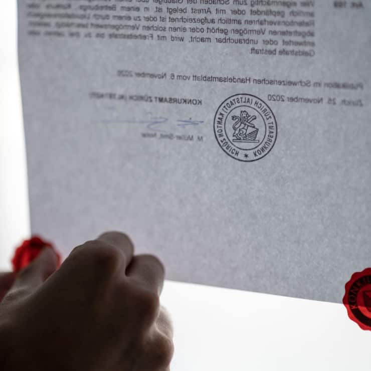 Le nombre de faillites augmente en novembre (archives).