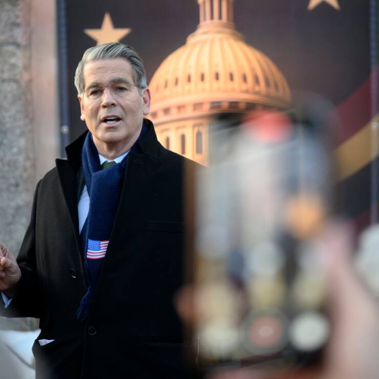 Le secrétaire américain au Trésor Scott Bessent s'est dit heureux d'être de retour en Suisse.