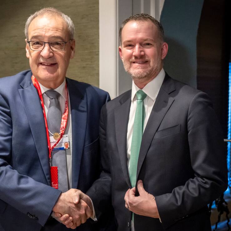 Le président de la Confédération Guy Parmelin a rencontré le délégué américain aux accords commerciaux Jamieson Greer jeudi matin à Davos en marge du Forum économique mondial.