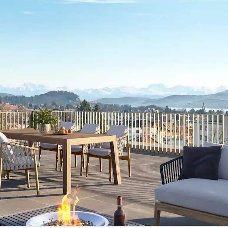 Vue lac Zurich