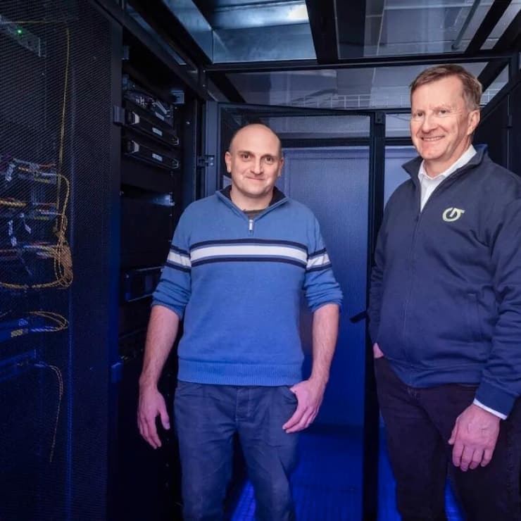 Jérémie Briod (à g.) et Joël Duc, de chez Genedis.