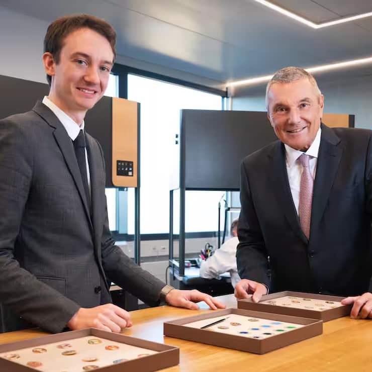 Frédéric Arnault, patron de LVMH Montres et Jean-Christophe Babin, CEO de Bulgari.