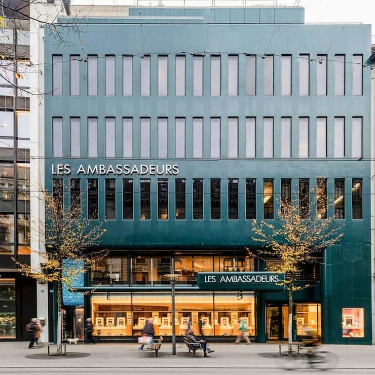La boutique Les Ambassadeurs à la Bahnhofstrasse de Zurich.