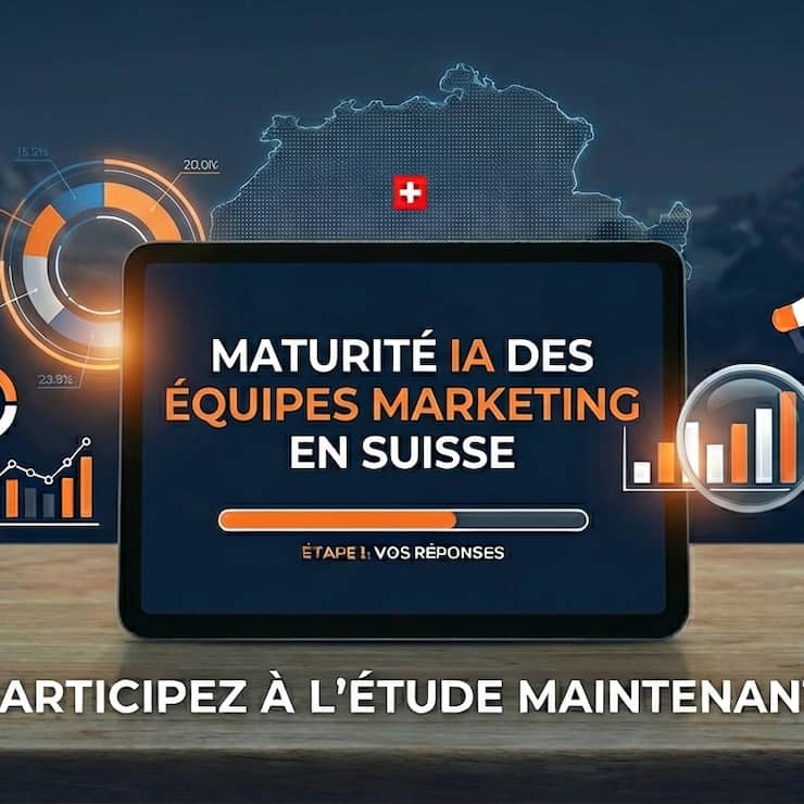Étude 2025: la maturité IA des équipes marketing suisses.