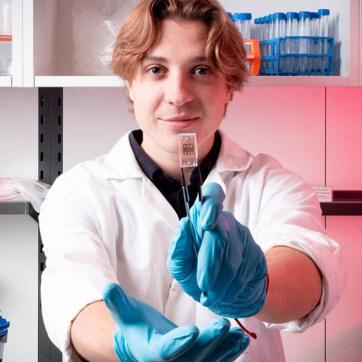 Mateo Hamel, cofondateur de la start-up en création Neosens