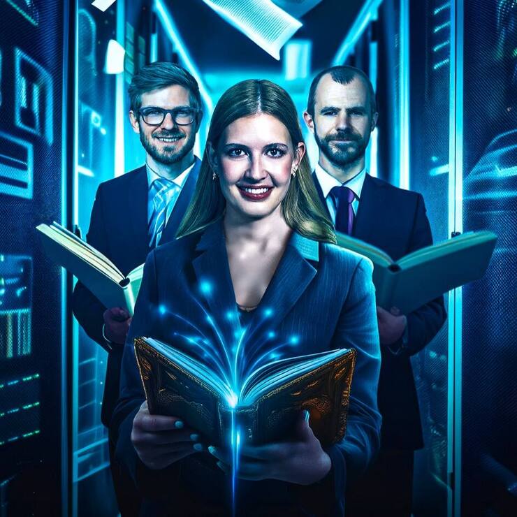 Kevin Roth, Paulina Grnarova et Yannic Kilcher (de g. à dr.) transforment la paperasse en mine d’or.