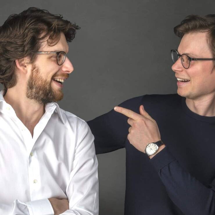 Les frères Rémi et Renaud Defrancesco, arrière-petits-fils de Jacques Hopenstand