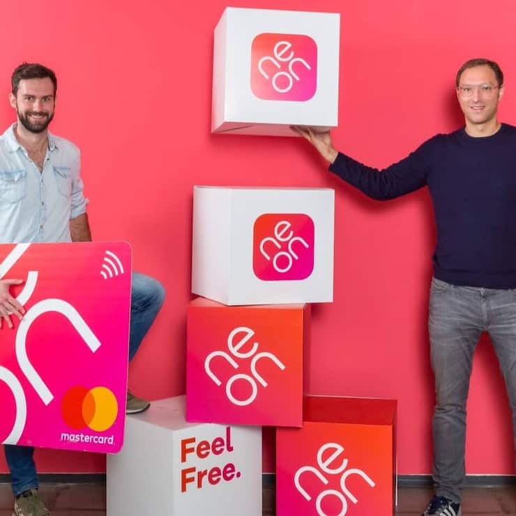 Julius Kirscheneder et Michael Noorlander, fondateurs de la Neon Bank