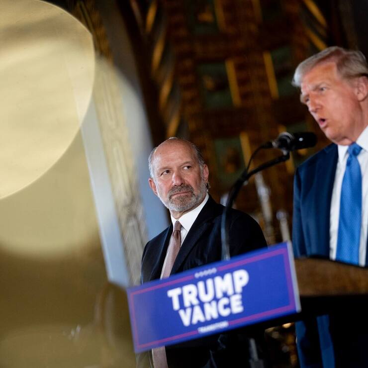 Le président américain Donald Trump et le ministre du Commerce Howard Lutnick