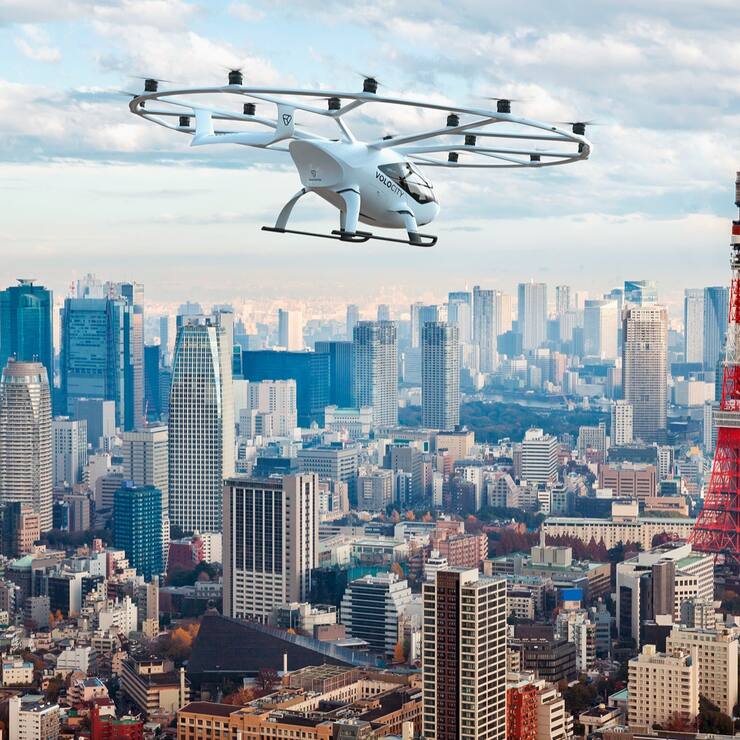La société allemande Volocopter a testé en décembre 2023 des taxis volants sur les villes japonaises d’Amagasaki et d’Osaka, en vue de l’exposition universelle 2025 qui aura lieu dans cette dernière