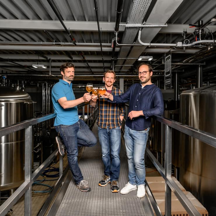 Les trois fondateurs de Dr. Gab’s, David Paraskevopoulos, Reto Engler et Gabriel Hasler