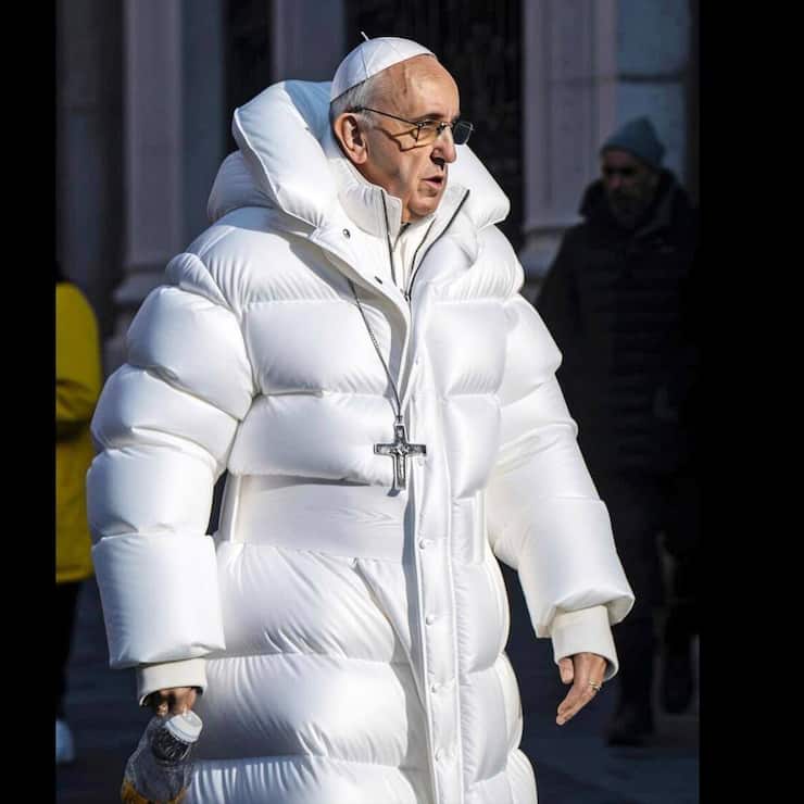 Fausses images du pape François 