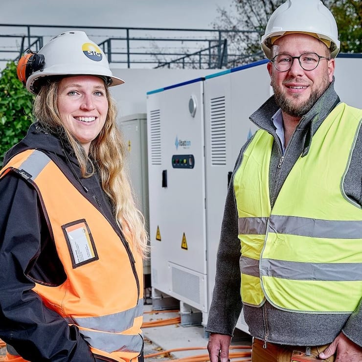 Sarah van Rooij (SIG) et Loïc Viret (Evaarist)