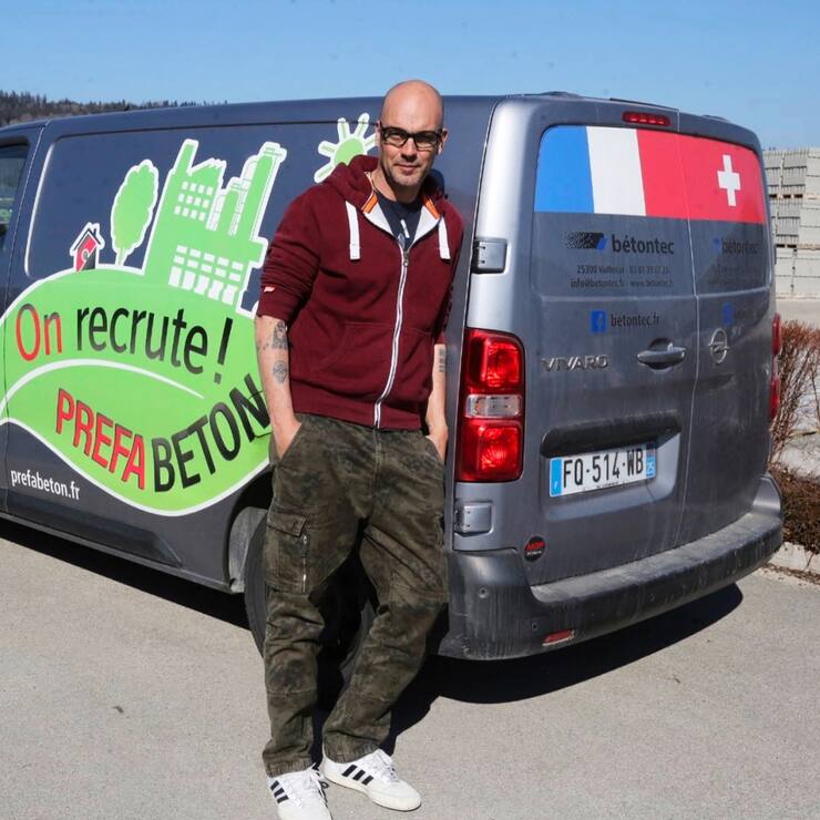 Avant de travailler dans le secteur du béton, Julien Lasserre a sillonné le monde pour un groupe du Nord vaudois.