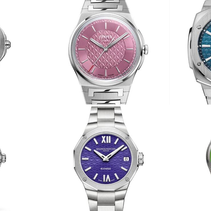 Horlogerie: cadrans colorés